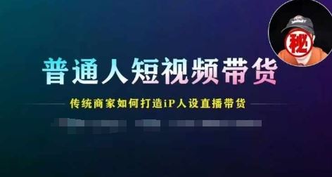 普通人短视频带货，传统商家如何打造IP人设直播带货-好创网