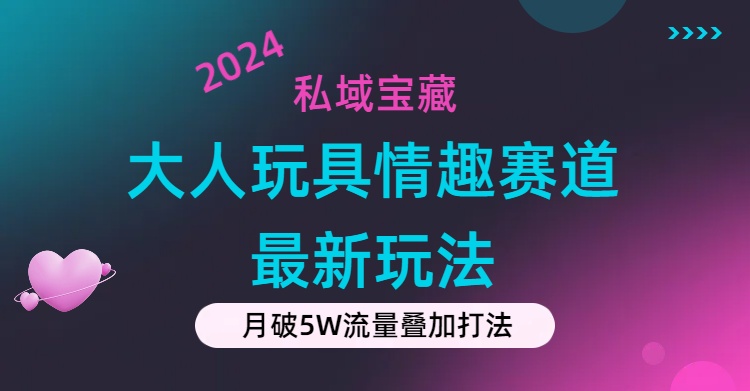 （11541期）私域宝藏：大人玩具情趣赛道合规新玩法，零投入，私域超高流量成单率高-好创网