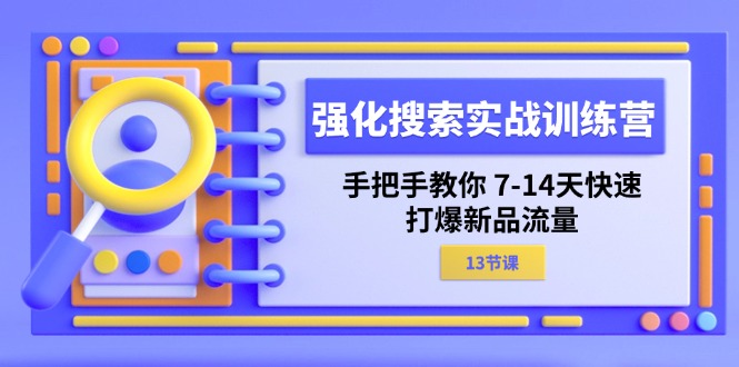 （11557期）强化 搜索实战训练营，手把手教你 7-14天快速-打爆新品流量（13节课）-好创网