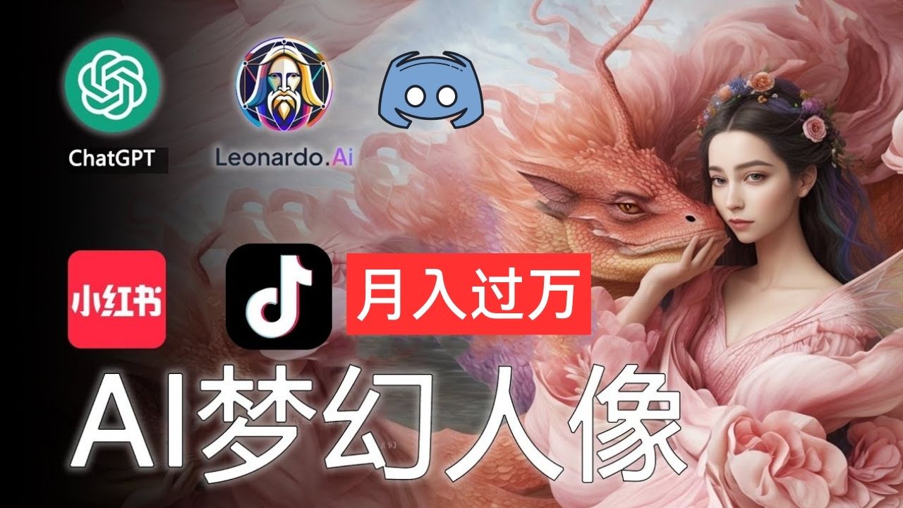 （11575期）AI摄影梦幻人像：零基础也能月入过万的秘密-好创网