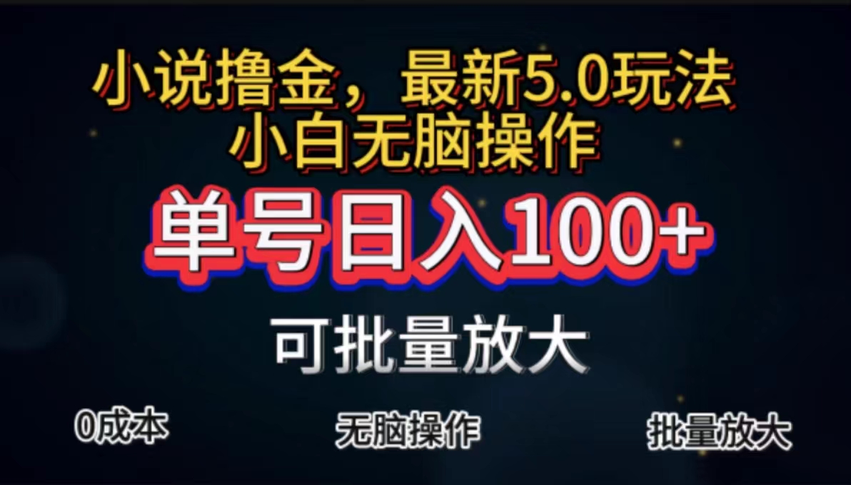 （11651期）全自动小说撸金，单号日入100+小白轻松上手，无脑操作-好创网