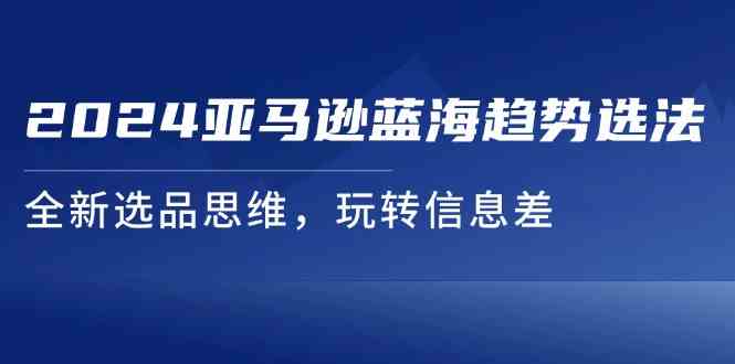 2024亚马逊蓝海趋势选法，全新选品思维，玩转信息差-好创网