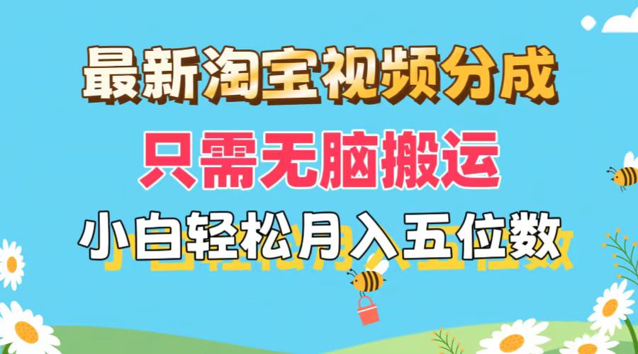 （11744期）最新淘宝视频分成，只需无脑搬运，小白也能轻松月入五位数，可矩阵批量…-好创网