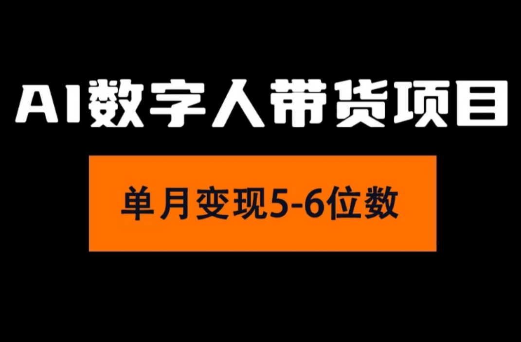 （11751期）2024年Ai数字人带货，小白就可以轻松上手，真正实现月入过万的项目-好创网