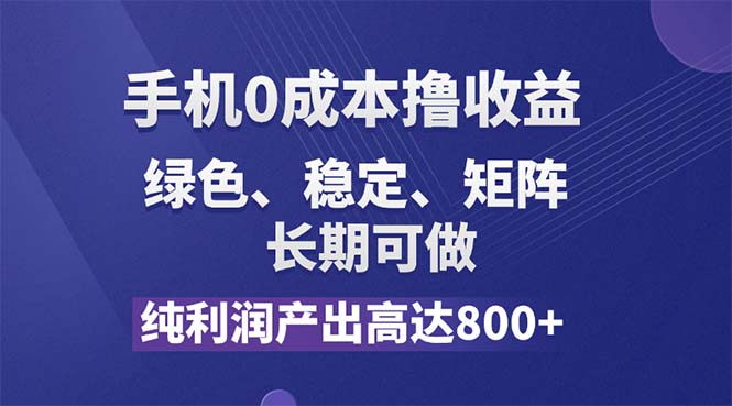 （11976期）纯利润高达800+，手机0成本撸羊毛，项目纯绿色，可稳定长期操作！-好创网