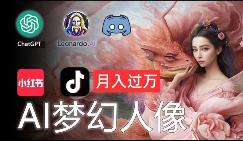 AI摄影梦幻人像：零基础也能月入过万的秘密【揭秘】-好创网