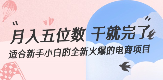 （12241期）月入五位数 干就完了 适合新手小白的全新火爆的电商项目-好创网
