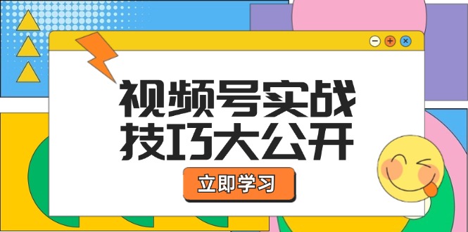 视频号实战技巧大公开：选题拍摄、运营推广、直播带货一站式学习-好创网