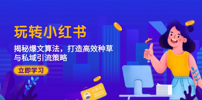 玩转小红书：揭秘爆文算法，打造高效种草与私域引流策略-好创网