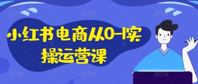 小红书电商从0-1实操运营课，小红书手机实操小红书/IP和私域课/小红书电商电脑实操板块等-好创网