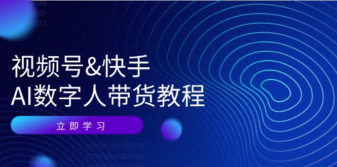 （12470期）视频号&快手-AI数字人带货教程：认知、技术、运营、拓展与资源变现-好创网